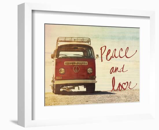 Peace and Love-Gail Peck-Framed Art Print