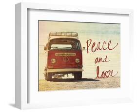 Peace and Love-Gail Peck-Framed Art Print