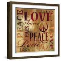 Peace and Love-Luke Wilson-Framed Art Print