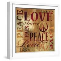 Peace and Love-Luke Wilson-Framed Art Print