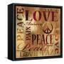Peace and Love-Luke Wilson-Framed Stretched Canvas
