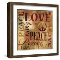 Peace and Love-Luke Wilson-Framed Art Print