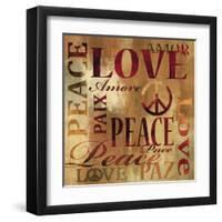 Peace and Love-Luke Wilson-Framed Art Print