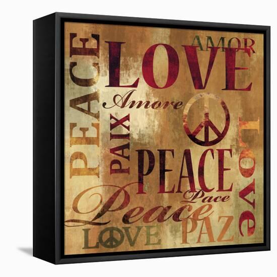 Peace and Love-Luke Wilson-Framed Stretched Canvas