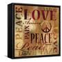 Peace and Love-Luke Wilson-Framed Stretched Canvas