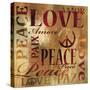 Peace and Love-Luke Wilson-Stretched Canvas