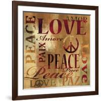 Peace and Love-Luke Wilson-Framed Art Print