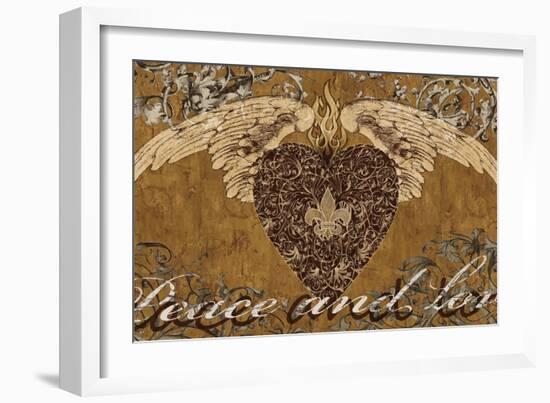 Peace and Love-Brandon Glover-Framed Art Print