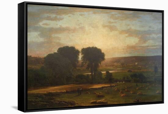 Peace and Plenty-George Inness-Framed Stretched Canvas