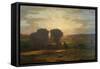 Peace and Plenty-George Inness-Framed Stretched Canvas