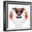 Peace And Victory Fingers Dog-Javier Brosch-Framed Photographic Print