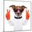 Peace And Victory Fingers Dog-Javier Brosch-Mounted Photographic Print