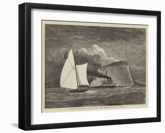 Peace and War, a Sketch Off the Needles, Isle of Wight-null-Framed Giclee Print