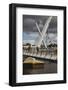 Peace Bridge, across the River Foyle, Derry (Londonderry), County Londonderry, Ulster, Northern Ire-Nigel Hicks-Framed Photographic Print