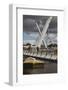 Peace Bridge, across the River Foyle, Derry (Londonderry), County Londonderry, Ulster, Northern Ire-Nigel Hicks-Framed Photographic Print