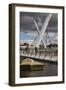 Peace Bridge, across the River Foyle, Derry (Londonderry), County Londonderry, Ulster, Northern Ire-Nigel Hicks-Framed Photographic Print