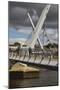 Peace Bridge, across the River Foyle, Derry (Londonderry), County Londonderry, Ulster, Northern Ire-Nigel Hicks-Mounted Premium Photographic Print