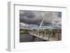 Peace Bridge, across the River Foyle, Derry (Londonderry), County Londonderry, Ulster, Northern Ire-Nigel Hicks-Framed Photographic Print