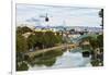 Peace Bridge over the Mtkvari River, designed by Italian architect Michele de Lucci, Tbilisi, Georg-G&M Therin-Weise-Framed Photographic Print