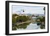 Peace Bridge over the Mtkvari River, designed by Italian architect Michele de Lucci, Tbilisi, Georg-G&M Therin-Weise-Framed Photographic Print