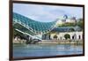 Peace Bridge over the Mtkvari River, designed by Italian architect Michele de Lucci, Tbilisi, Georg-G&M Therin-Weise-Framed Photographic Print