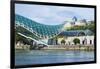 Peace Bridge over the Mtkvari River, designed by Italian architect Michele de Lucci, Tbilisi, Georg-G&M Therin-Weise-Framed Photographic Print