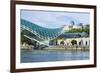 Peace Bridge over the Mtkvari River, designed by Italian architect Michele de Lucci, Tbilisi, Georg-G&M Therin-Weise-Framed Photographic Print