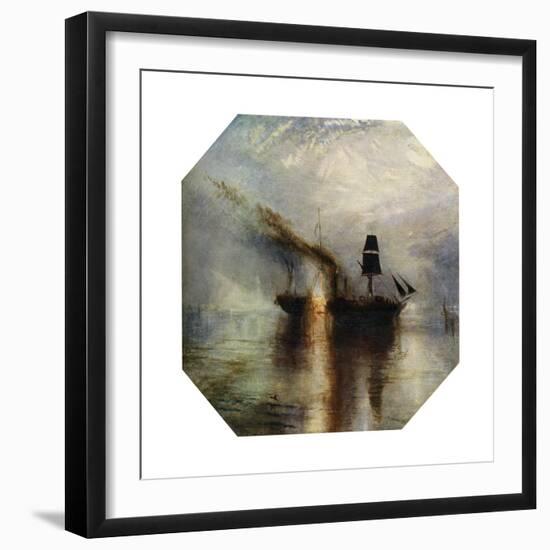 Peace, Burial at Sea of the Body of Sir David Wilkie, C1842-JMW Turner-Framed Giclee Print