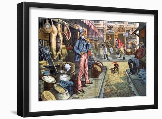 Peace, But Not Business. 1885-Bernard Gillam-Framed Giclee Print