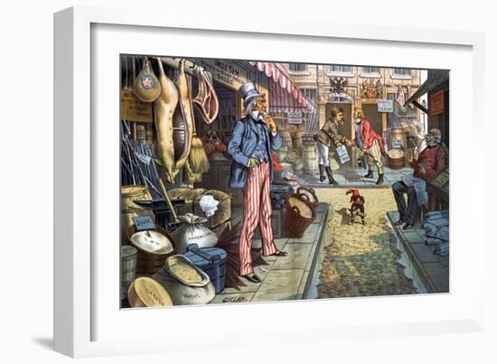 Peace, But Not Business. 1885-Bernard Gillam-Framed Giclee Print