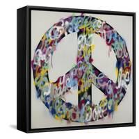 Peace By Peace-Sydney Edmunds-Framed Stretched Canvas