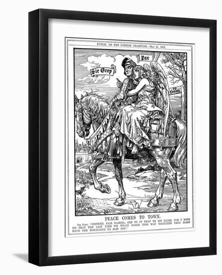 Peace Comes to Town, 1913-Leonard Raven-hill-Framed Giclee Print