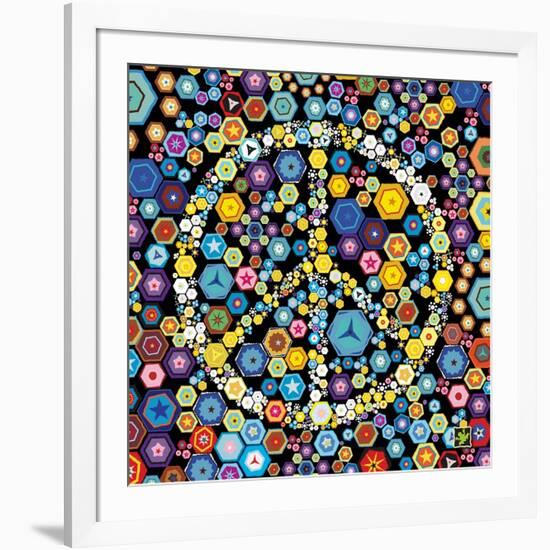 Peace Discs-Jeffrey Cadwallader-Framed Art Print