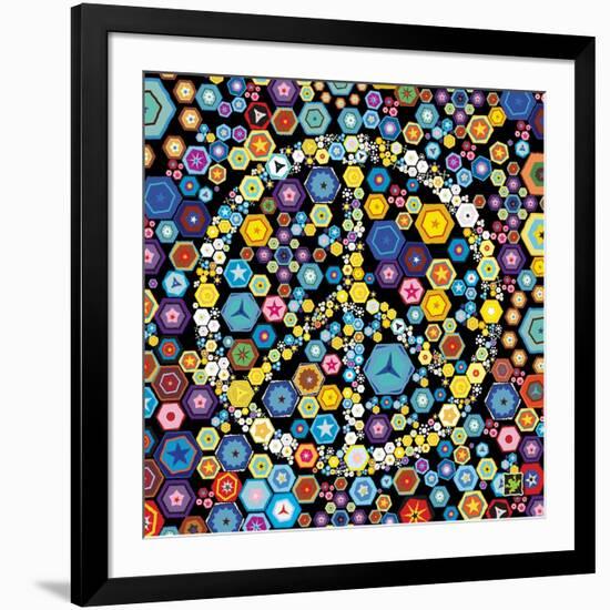 Peace Discs-Jeffrey Cadwallader-Framed Art Print