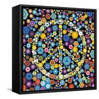 Peace Discs-Jeffrey Cadwallader-Framed Stretched Canvas