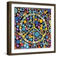 Peace Discs-Jeffrey Cadwallader-Framed Art Print