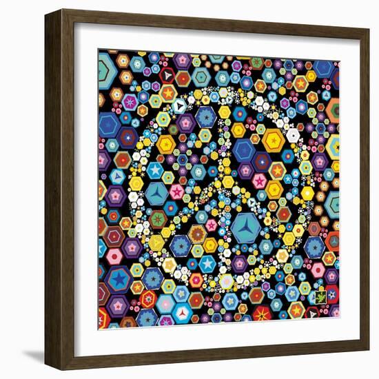 Peace Discs-Jeffrey Cadwallader-Framed Art Print