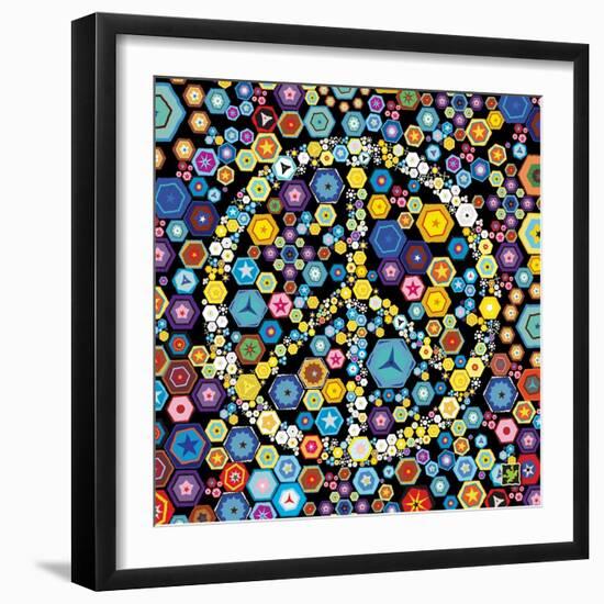 Peace Discs-Jeffrey Cadwallader-Framed Art Print