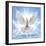 Peace Dove in-Front Of The Sun-null-Framed Art Print