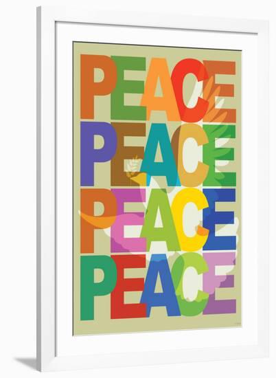 Peace (Dove)-null-Framed Art Print