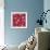 Peace Doves on Red-Elizabeth Caldwell-Framed Giclee Print displayed on a wall