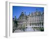 Peace Gardens Fountain and Town Hall, Sheffield, South Yorkshire, Yorkshire, England-David Hunter-Framed Photographic Print