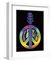 Peace Guitar-Erin Clark-Framed Giclee Print