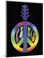 Peace Guitar-Erin Clark-Mounted Giclee Print