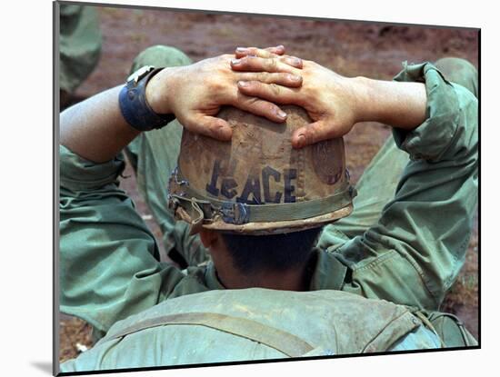 Peace Helmet-Associated Press-Mounted Premium Photographic Print