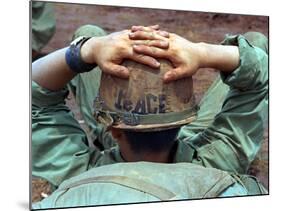 Peace Helmet-Associated Press-Mounted Photographic Print