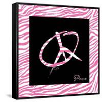 Peace Hot Pink-OnRei-Framed Stretched Canvas