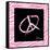 Peace Hot Pink-OnRei-Framed Stretched Canvas