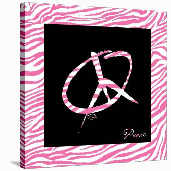 Peace Hot Pink-OnRei-Stretched Canvas