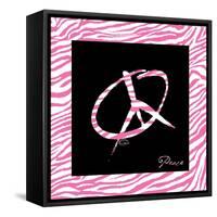 Peace Hot Pink-OnRei-Framed Stretched Canvas